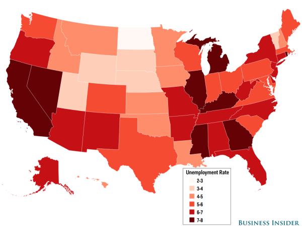 state unemployment rates