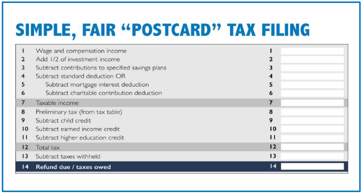 flat tax plan