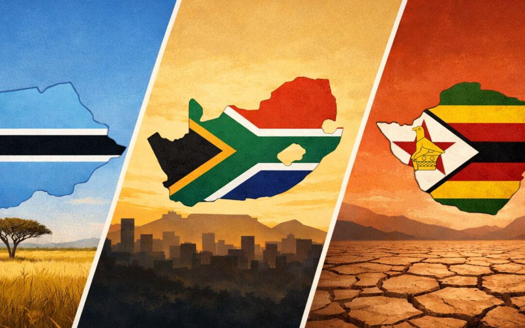 Economic Policy Matters: The Example of Botswana vs. South Africa vs. Zimbabwe