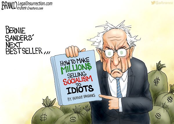 Image result for free stuff Bernie sanders cartoon