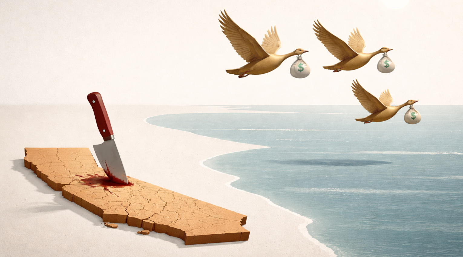 The Geese with the Golden Eggs Are Escaping California